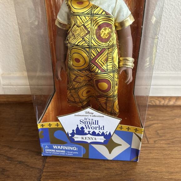 NEW Disney Animators Collection It’s a Small World Kenya 16" Doll Retired Rare - Picture 6 of 10